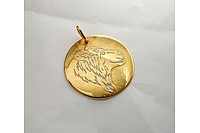 Медальон Медведь профиль Златоуст