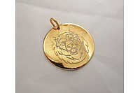 Медальон Медведь анфас Златоуст